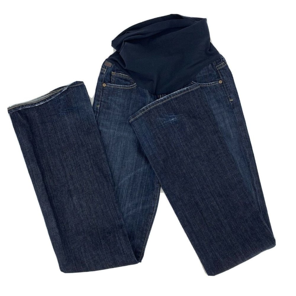 Citizens of Humanity Bootcut Maternity Jeans Dark Wash Full Belly Panel Women 24